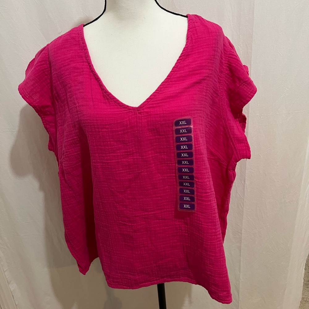 Three Dot top multiple items all size XXl color fuchsia
